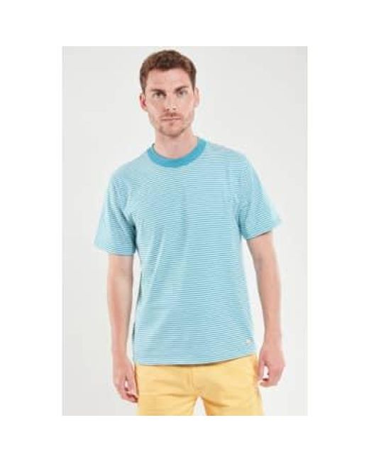 Armor Lux Blue 59643 Heritage Striped T Shirt for men