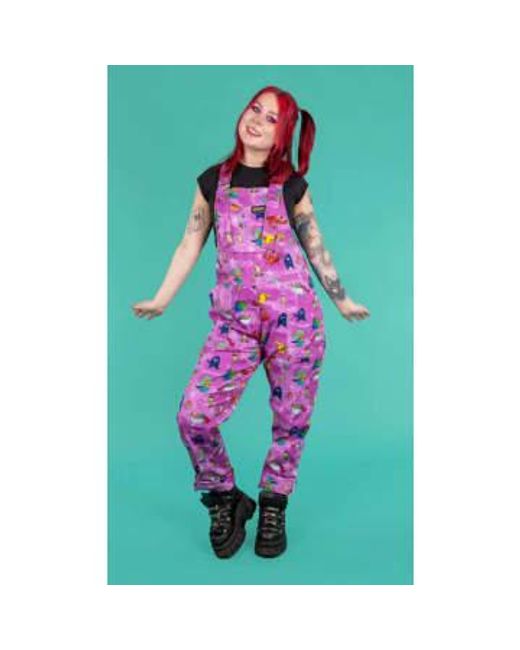 Run and Fly Green Katie Abey Word Spells Dungarees 2xs