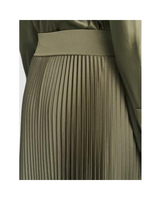 Joseph Green Ade Skirt Knit Weave Plisse 36 / Dark Olive Female