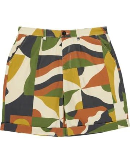 Bask In The Sun Green In The Sun Short Homme Motif Colore L for men