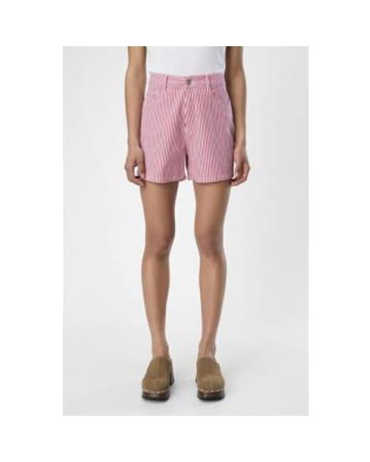 Sola Sandshell Pastel Twill Shorts di Object in Pink