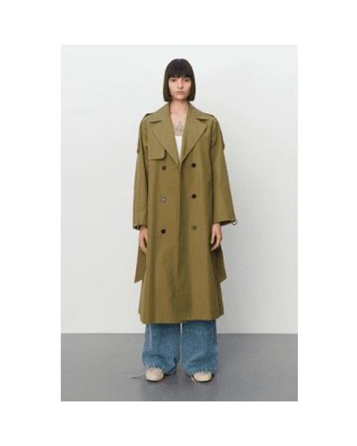 2nd Day Green Sloan Martini Trench Coat