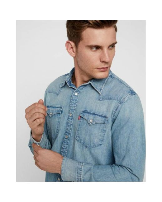Levi's Denim Shirt Barstow Western St Jeans in Blue for Men - Lyst
