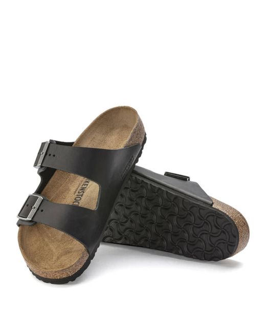 Sandalia regular Arizona Vintage Wood negro Birkenstock de hombre de color  Negro | Lyst