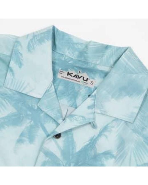 Kavu Blue Bainbridge Patterned Shirt for men