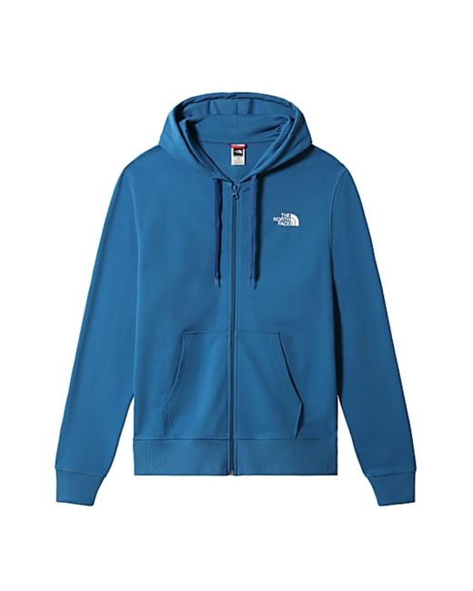 The North Face Cotton Maglia Open Gate Full-zip Hood Light Uomo Banff Blue  for Men | Lyst