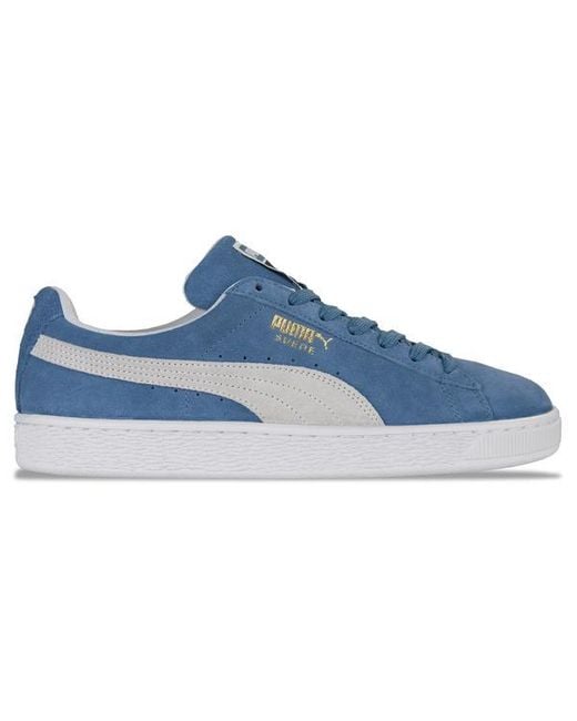 puma suede classic blue white