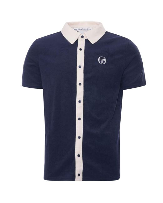 Sergio Tacchini Blue Bianco Polo Shirt for men
