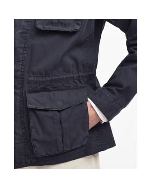 Barbour Blue Belsfield Casual Jacket Midnight for men