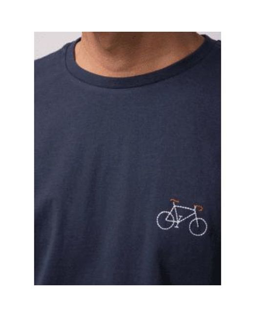 Camiseta arcy cotton en bicicleta azul marino s Faguo de hombre de color Blue