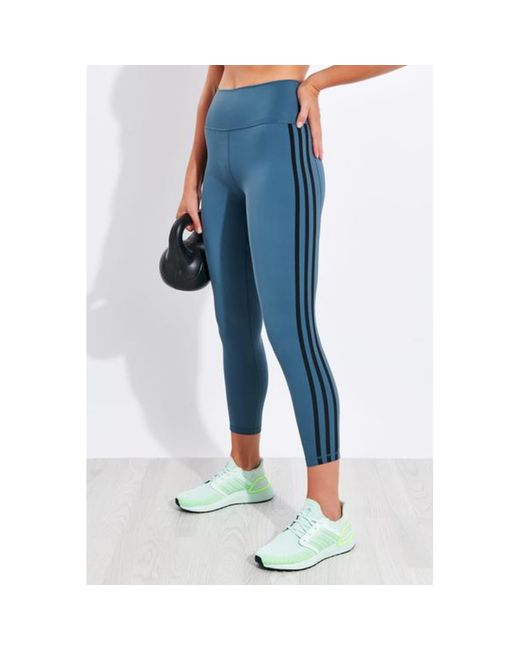 legging bleu adidas