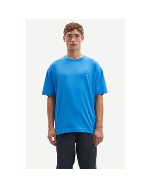 Samsøe & Samsøe Blue Super Sonic 11415 Joel T Shirt Xs for men