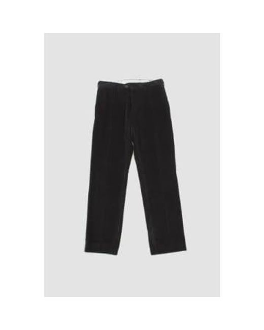 Relaxed Tailored Trousers Corduroy di A Kind Of Guise in Black da Uomo