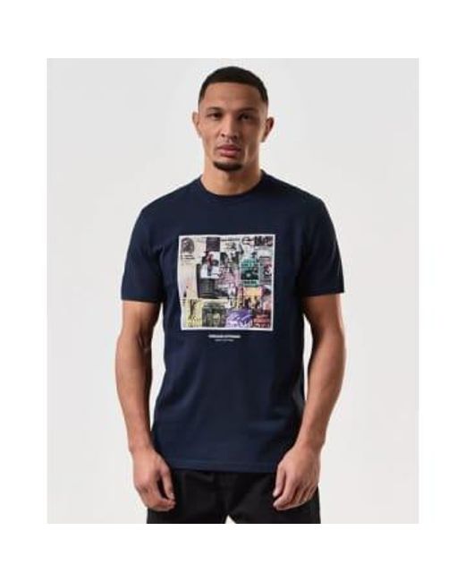 Carteles camiseta gráfica en la marina Weekend Offender de hombre de color Blue