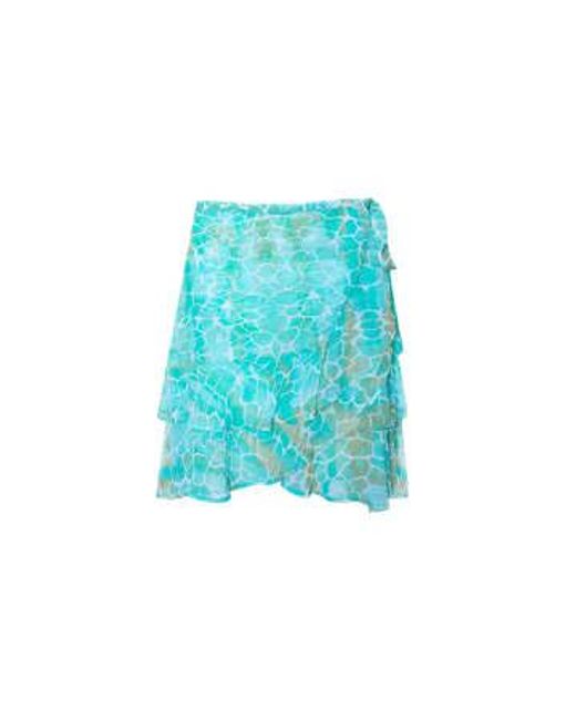 Sophia Alexia Green Pebbles Tahiti Wrap Skirt