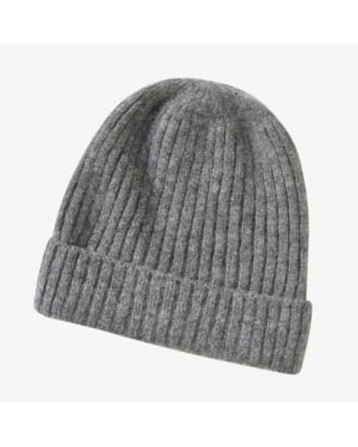PUR SCHOEN Gray Soft Beanie Made From Cashmere Anthracite