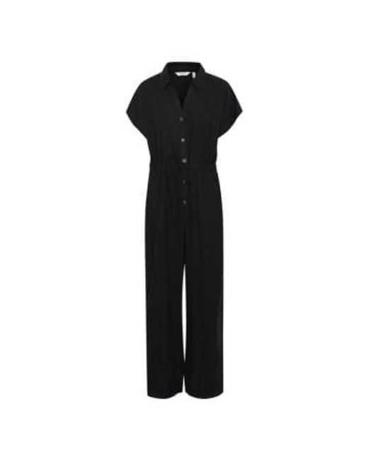 Byoung Falakka V Neck Jumpsuit di B.Young in Black