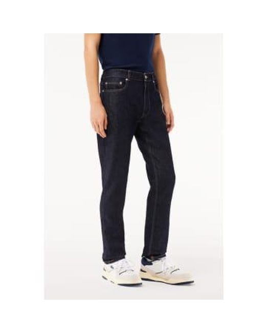 Lacoste Blue Slim Fit Stretch Cotton Jeans for men