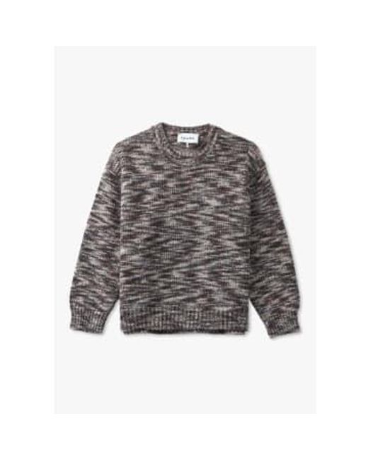 FRAME Gray S Textured Crewneck Sweater for men