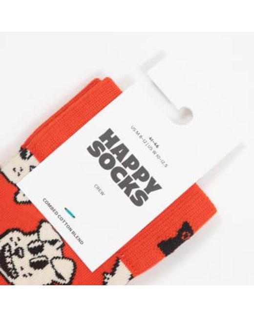 Doggo Socks In di Happy Socks in Red