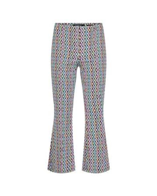 Pantalon joella psychédélique Robell en coloris Gray
