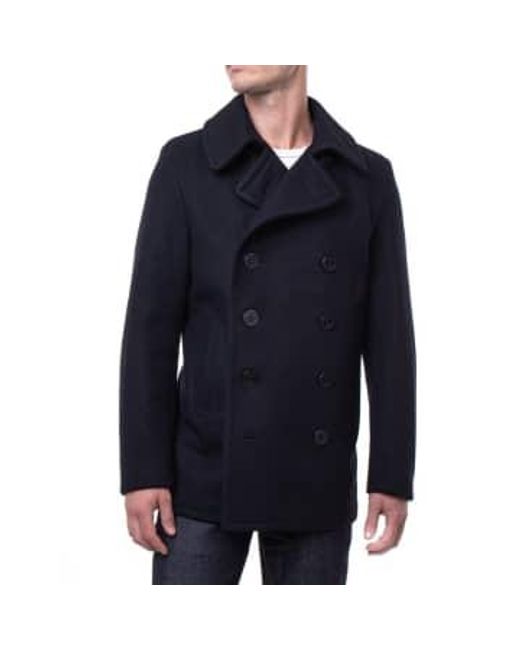 Schott Nyc Blue Nyc Slim Fit Peacoat Made for men