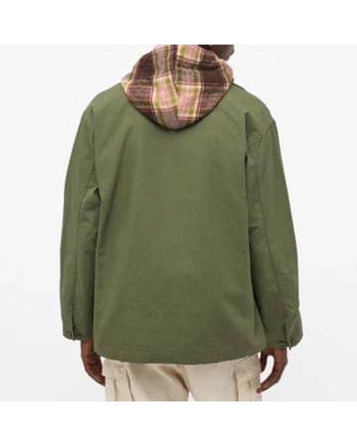 Engineered Garments Green Fatigue Shirt Jacket Olive Cotton Ripstop L for men