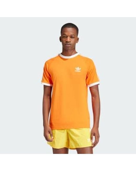 Originals adicolor classics 3 stripe t-shirt Adidas pour homme en coloris Orange