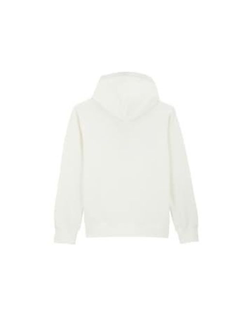 Vilebrequin White Plain Cotton Embroidered Hoodie Off for men