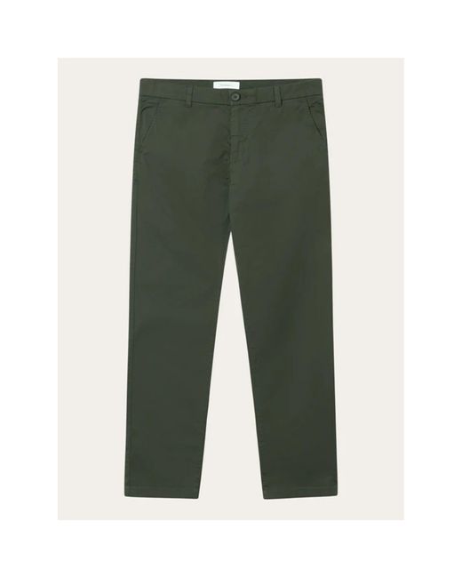 Knowledge Cotton Apparel Pantalon Chino Chuck in Green for Men | Lyst