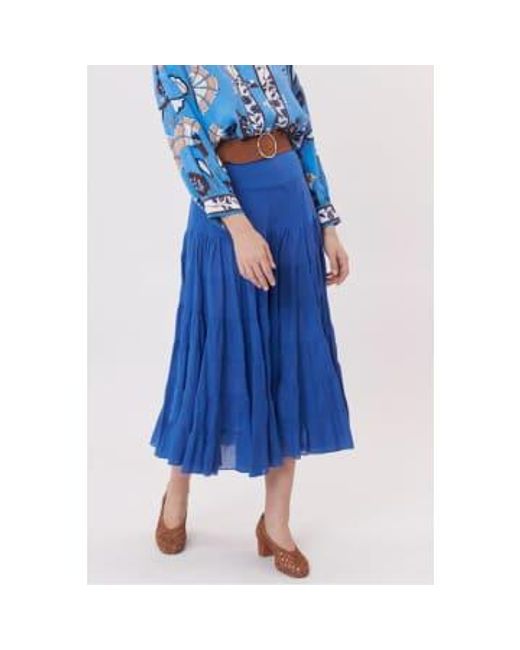 Rene' Derhy Blue Velma Skirt