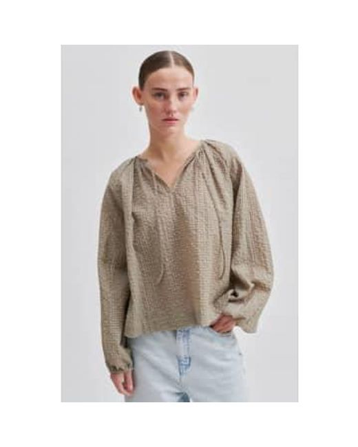 Tascha Vintage Blouse di Second Female in Brown