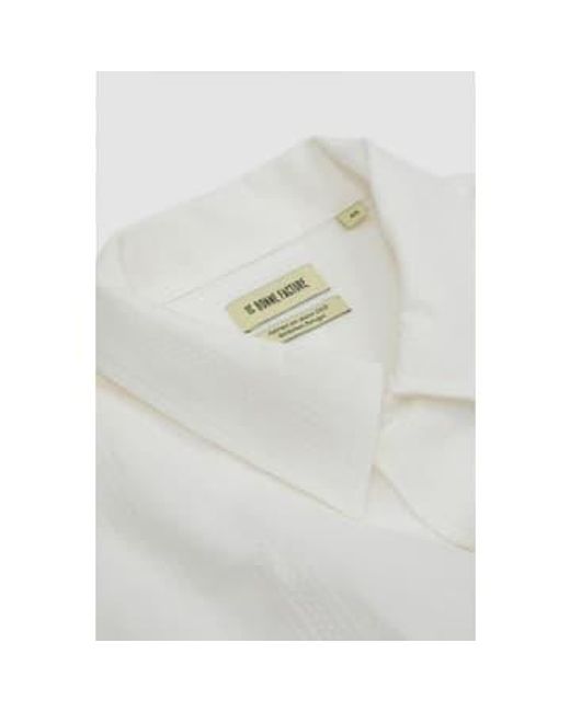De Bonne Facture White Camp Collar Shirt Off 50 for men
