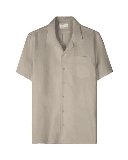 COLORFUL STANDARD Gray Cs4009 Linen Short Sleeved Shirt Oyster S for men