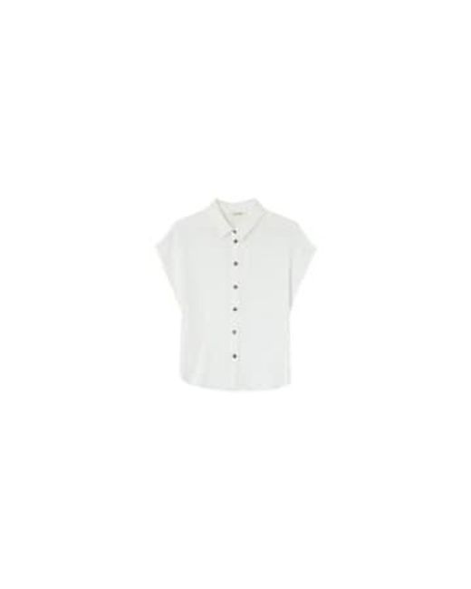 Grace & Mila White Metisse Cotton Shirt