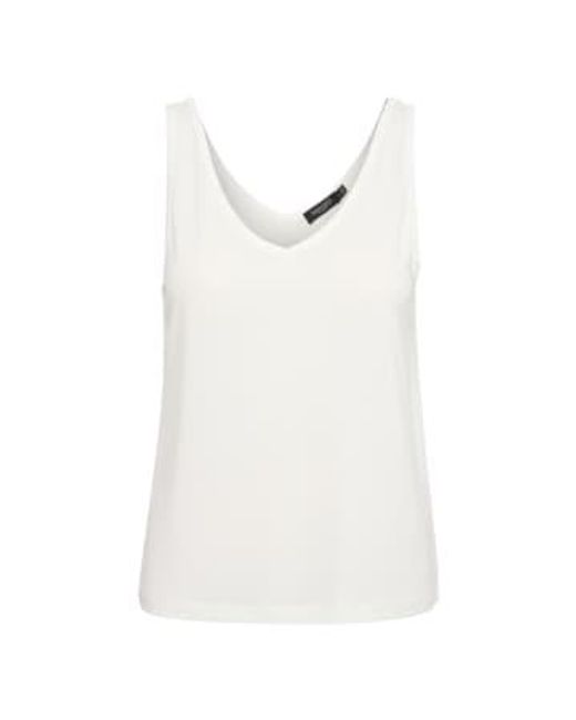Camiseta sin mangas columbine blanca rota Soaked In Luxury de color White