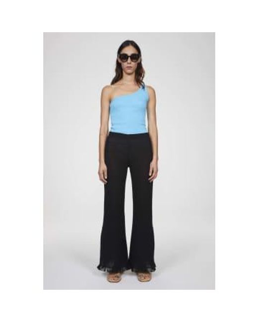 Rodebjer Black Niccola Flared Knitted Pants