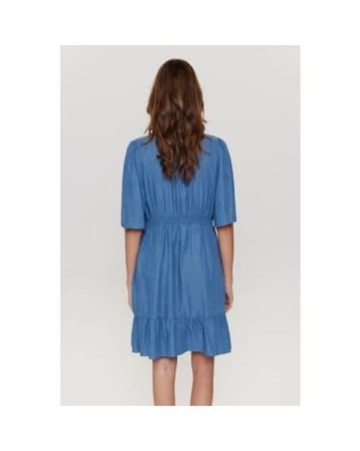 Numph Blue Numio Dress Light Denim 34