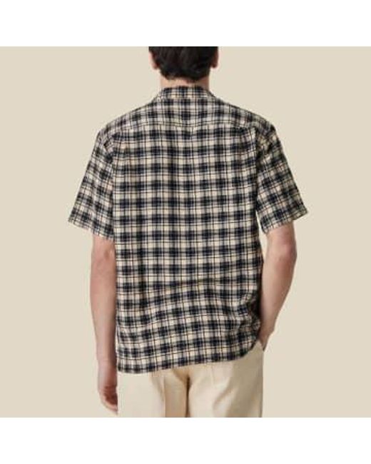 Portuguese Flannel Black Trail Vacation Checked Shirt S for men