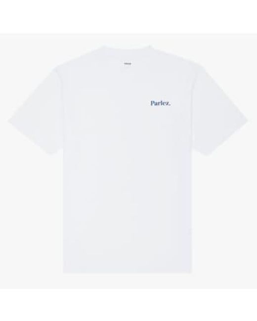 Parlez Chukka kurzärärmelte t-shirt in White für Herren