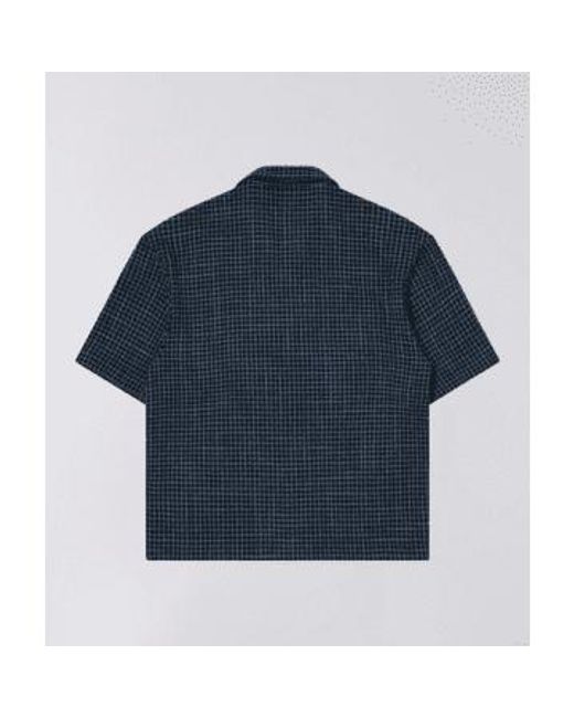 Edwin Blue Saga Shirt Ss M for men