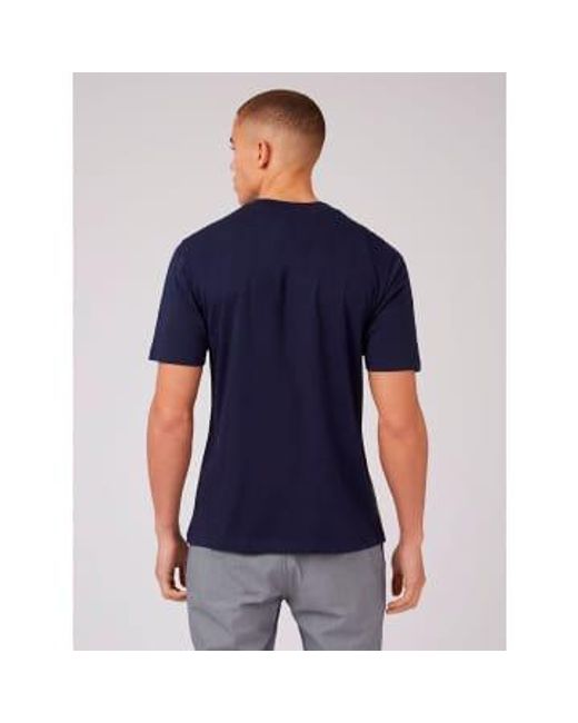 Ben Sherman Blue Camo T -shirt Navy S for men