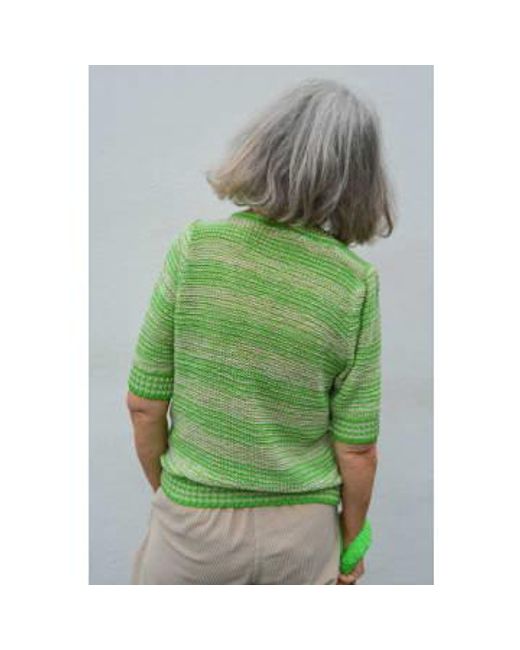 Object Green First Knit Vibrant Sweater L