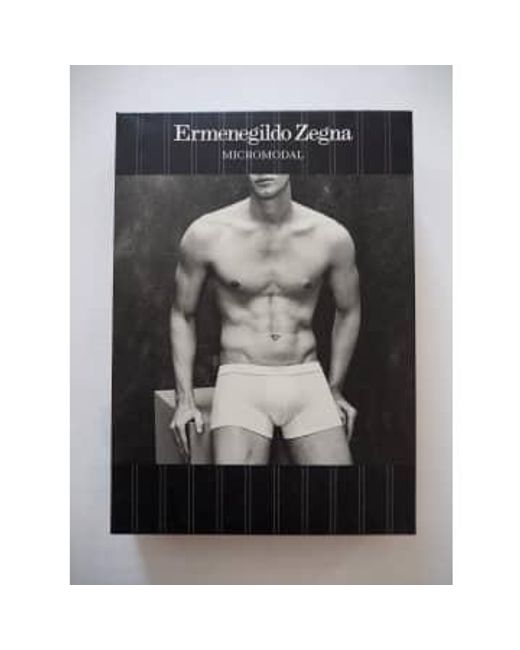 Zegna White Boxer Shorts for men