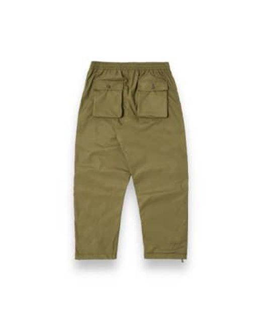 Universal Works Green Parachute Pants 30150 Recycled Poly Tech Olive 28 for men