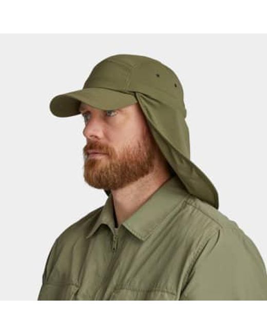 Tilley Green Ultralight Sun Shield Cap for men