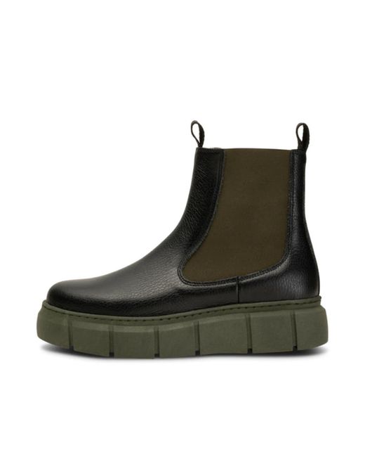 Shoe The Bear Green Tove Chelsea Boots