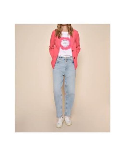 Mos Mosh Pink Adeline Adorn-Jeans