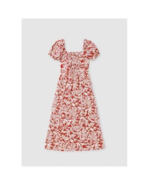 iBlues Red S Kenya Print Summer Dress