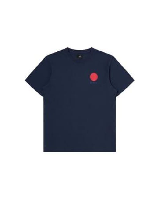 Edwin Japanische sonne t-shirt marine in Blue für Herren